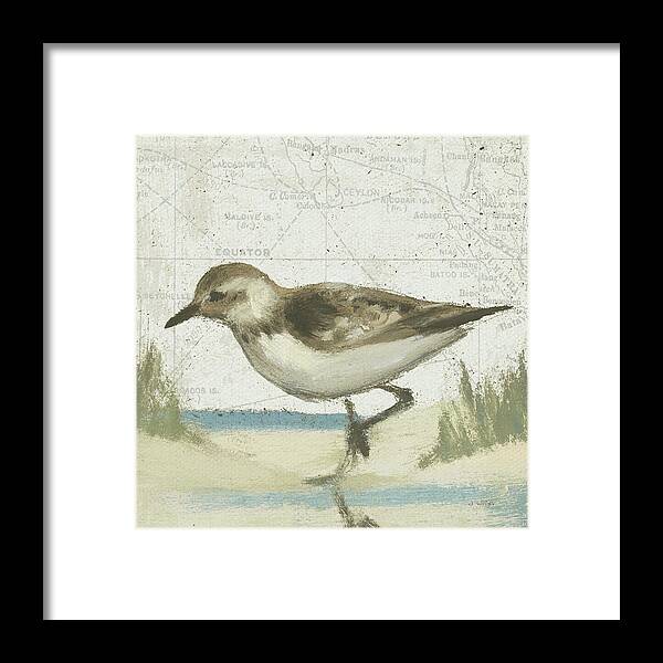 Animals Framed Print featuring the painting Beach Bird Iv #1 by James Wiens
