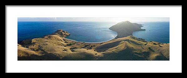 Landscapeaerial Framed Print featuring the photograph Beautiful Coral Reefs And Idyllic #1 by Ethan Daniels