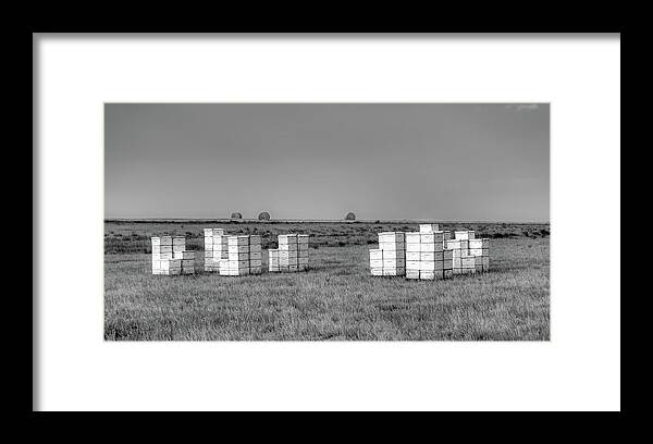 Bee Hives Framed Print featuring the photograph Bee Hives #1 by Mountain Dreams