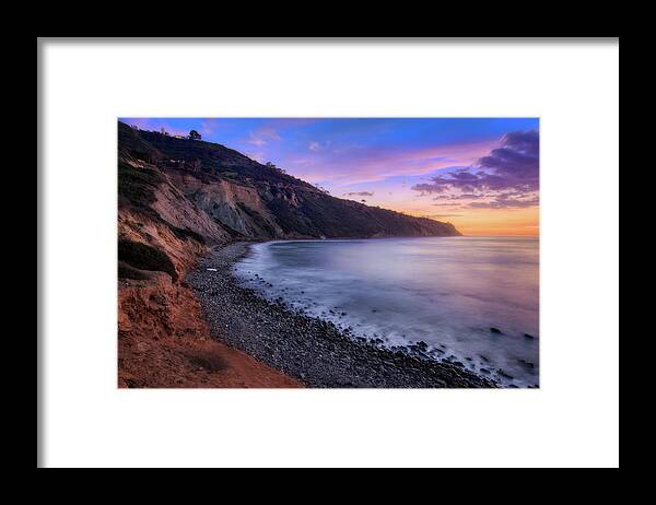Beach Framed Print featuring the photograph Bluff Cove after Sunset #1 by Andy Konieczny