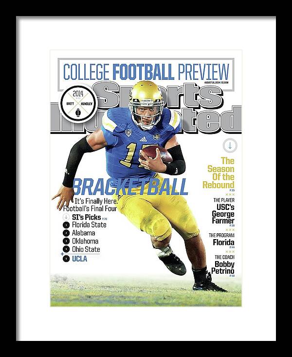 Magazine Cover Framed Print featuring the photograph Bracketball 2014 College Football Preview Issue Sports Illustrated Cover #1 by Sports Illustrated