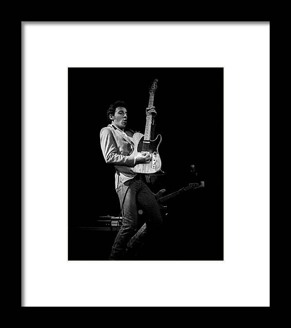 Bruce Springsteen Framed Print featuring the photograph Bruce Springsteen Live #1 by Larry Hulst