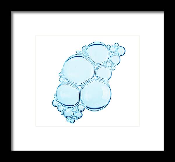 Empty Framed Print featuring the photograph Bubbles With Clipping Path #1 by Justhappy