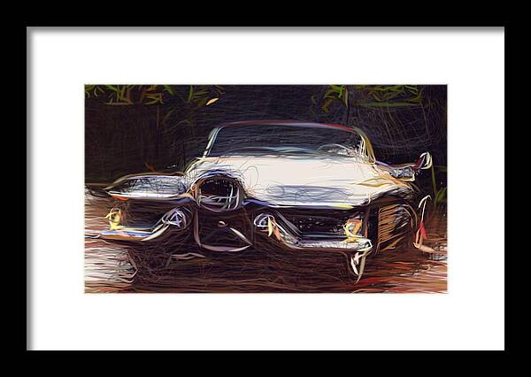 Buick Framed Print featuring the digital art Buick LeSabre Draw #1 by CarsToon Concept