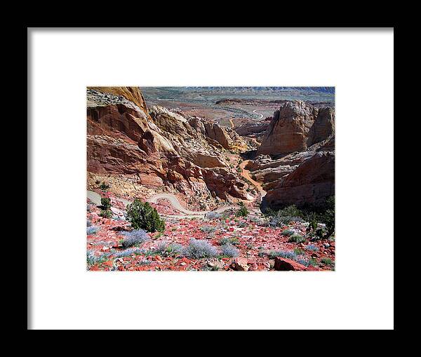 Burr Trail Framed Print featuring the photograph Burr Trail Utah #1 by Dean Ginther