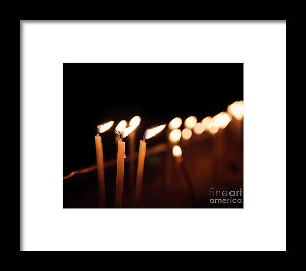 Candle Framed Print featuring the photograph Candles #1 by Jelena Jovanovic