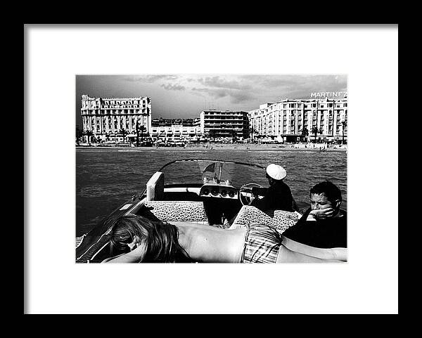 Color Image Framed Print featuring the photograph Cannes Film Festival #5 by Paul Schutzer