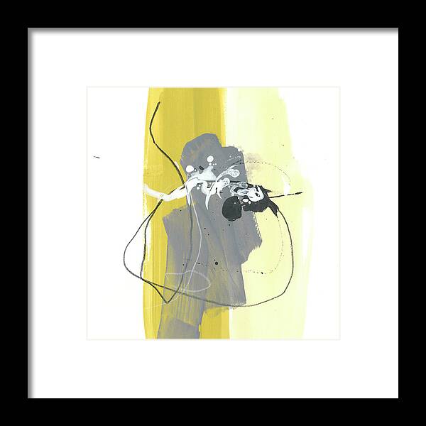 Abstract Framed Print featuring the painting Catch Phrase IIi #1 by June Erica Vess