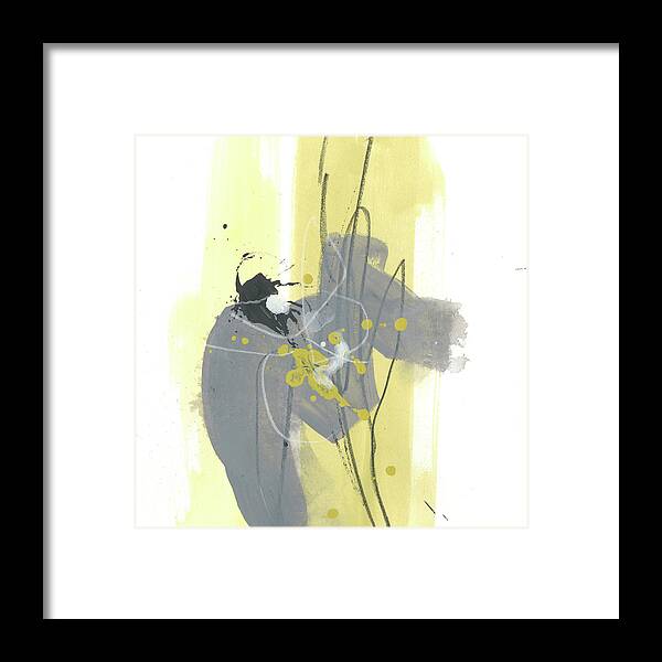 Abstract Framed Print featuring the painting Catch Phrase Iv #1 by June Erica Vess