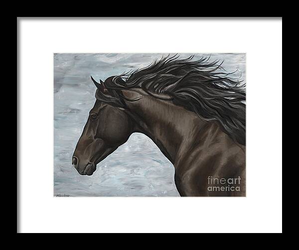 Art By Ashley Lane Framed Print featuring the painting Chester by Ashley Lane
