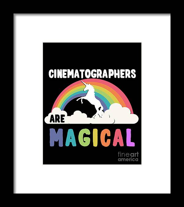 Unicorn Framed Print featuring the photograph Cinematographers Are Magical #1 by Flippin Sweet Gear