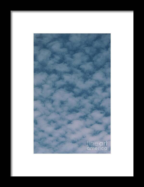 Cloud Framed Print featuring the photograph Cirrocumulus Clouds Over Northern France #1 by George Bernard/science Photo Library