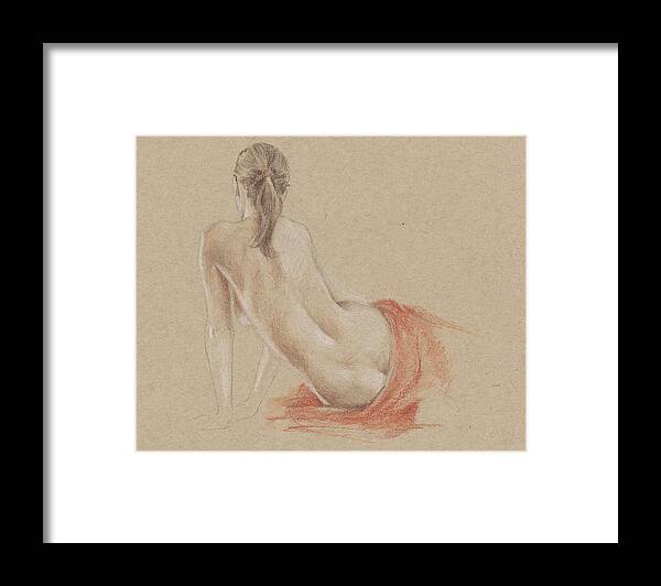 Figurative Framed Print featuring the painting Classical Figure Study II #1 by Ethan Harper