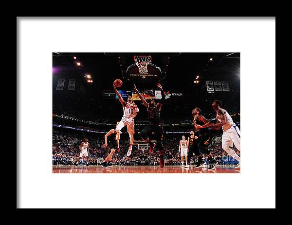 Nba Pro Basketball Framed Print featuring the photograph Cleveland Cavaliers V Phoenix Suns by Barry Gossage