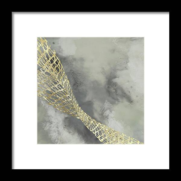 Abstract Framed Print featuring the painting Cloud Matrix II #1 by Jennifer Goldberger