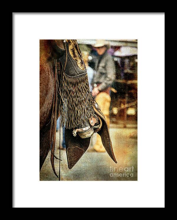 Cody Framed Print featuring the photograph Cody Spur and Cowboy II by Craig J Satterlee