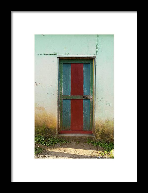 Aging Process Framed Print featuring the photograph Color Full Door Latin American #1 by Byronortiza