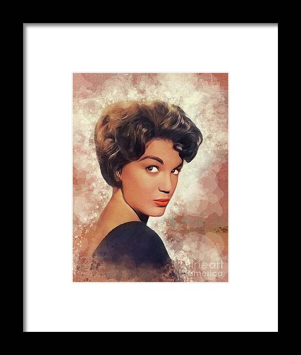 Connie Framed Print featuring the painting Connie Francis, Music Legend #1 by Esoterica Art Agency