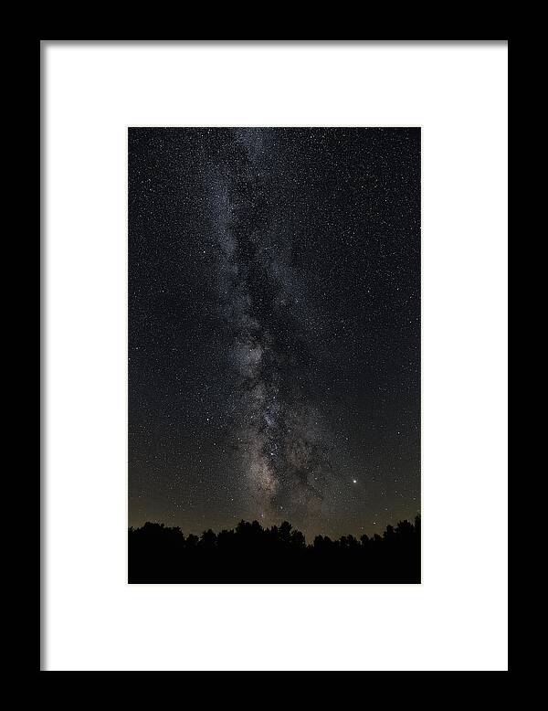 Milky Way Framed Print featuring the photograph Country Stars #1 by Arthur Oleary