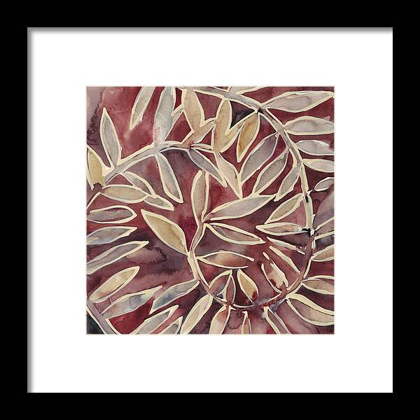 Botanical Framed Print featuring the painting Currant Vine I #1 by Chariklia Zarris