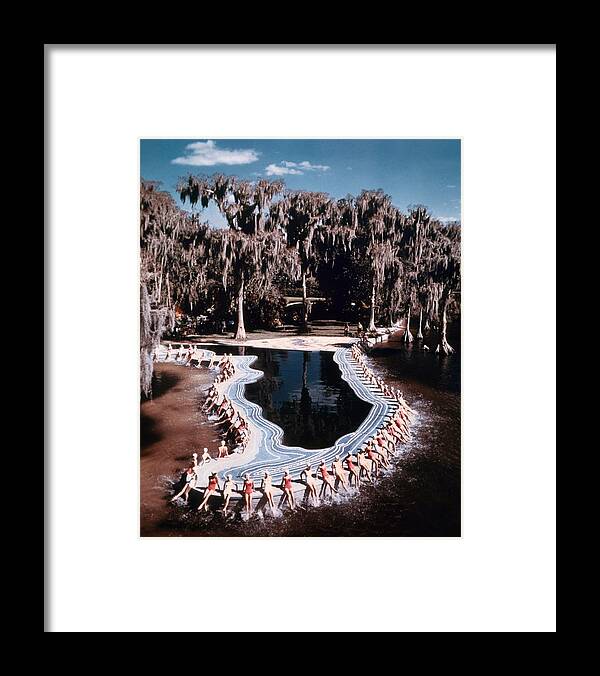 1950-1959 Framed Print featuring the photograph Cypress Gardens #1 by Michael Ochs Archives