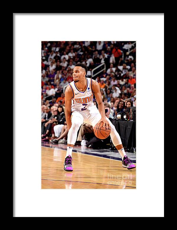Elie Okobo Framed Print featuring the photograph Dallas Mavericks V Phoenix Suns #1 by Barry Gossage