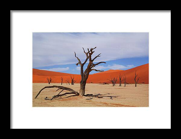 00582266 Framed Print featuring the photograph Dead Vlei Namib Desert #1 by Hiroya Minakuchi