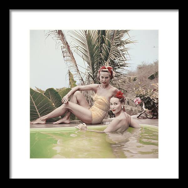 People Framed Print featuring the photograph Dolores Del Rio #1 by Slim Aarons