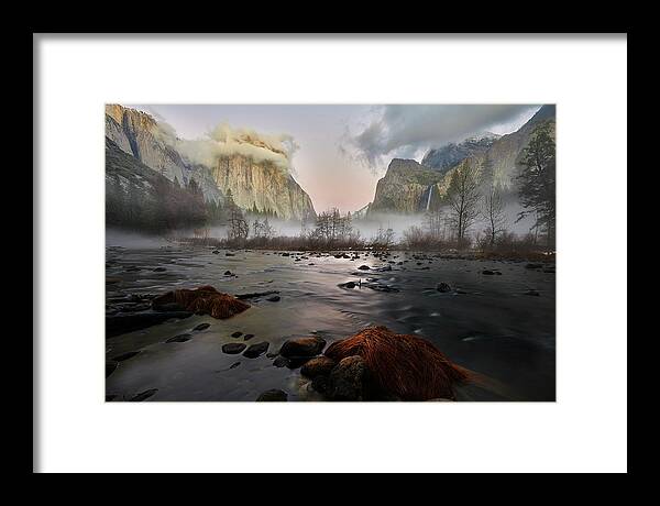 Forest Framed Print featuring the photograph Dusk in Yosemite #1 by Jon Glaser