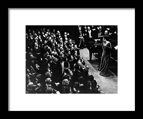  Framed Print featuring the photograph Dusolina Giannini #1 by Alfred Eisenstaedt