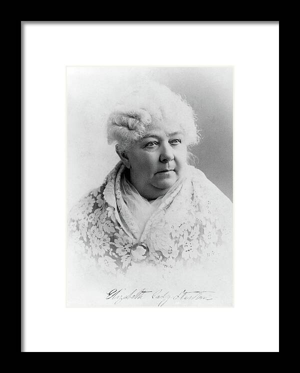19th Amendment Framed Print featuring the photograph Elizabeth Cady Stanton, American #1 by Science Source