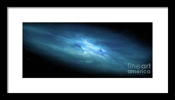 Cosmos Framed Print featuring the photograph Elliptic Nebula #1 by Sakkmesterke/science Photo Library
