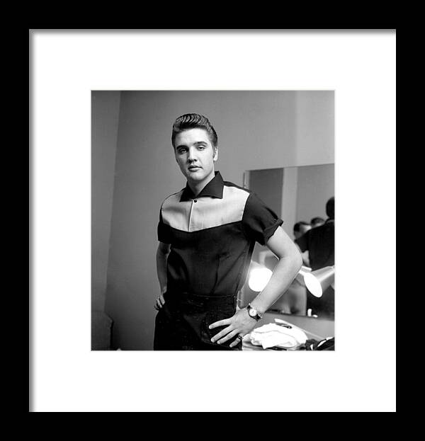 #faatoppicks Framed Print featuring the photograph Elvis Presley On Milton Berle #1 by Michael Ochs Archives