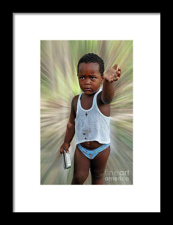 Faces Framed Print featuring the photograph Faces of the Dominican Republic #1 by Bernd Laeschke