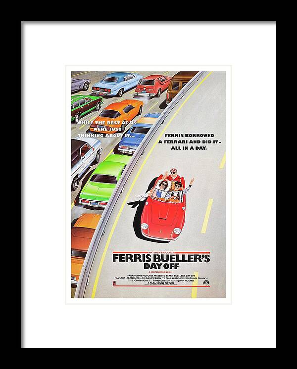 1980s Framed Print featuring the photograph Ferris Bueller's Day Off -1986-. #1 by Album
