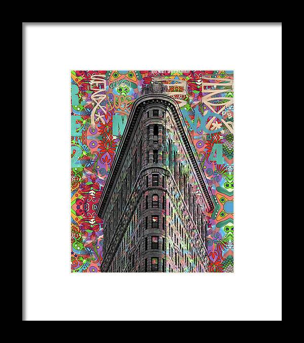 Flatiron Framed Print featuring the mixed media Flatiron #1 by Dean Russo