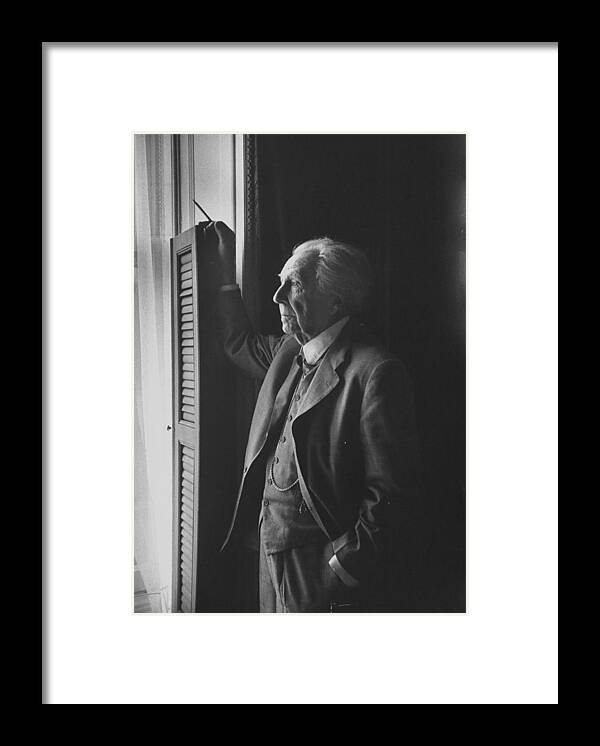 Frank Lloyd Wright Framed Print featuring the photograph Frank Lloyd Wright #1 by Lisa Larsen
