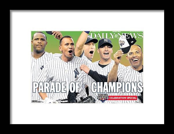 Celebration Framed Print featuring the photograph Front Page Wrap Of The Daily News #1 by New York Daily News Archive