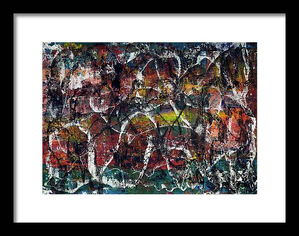 Gamma 16 Framed Print featuring the painting Gamma #16 Abstract Wall Art by Sensory Art House