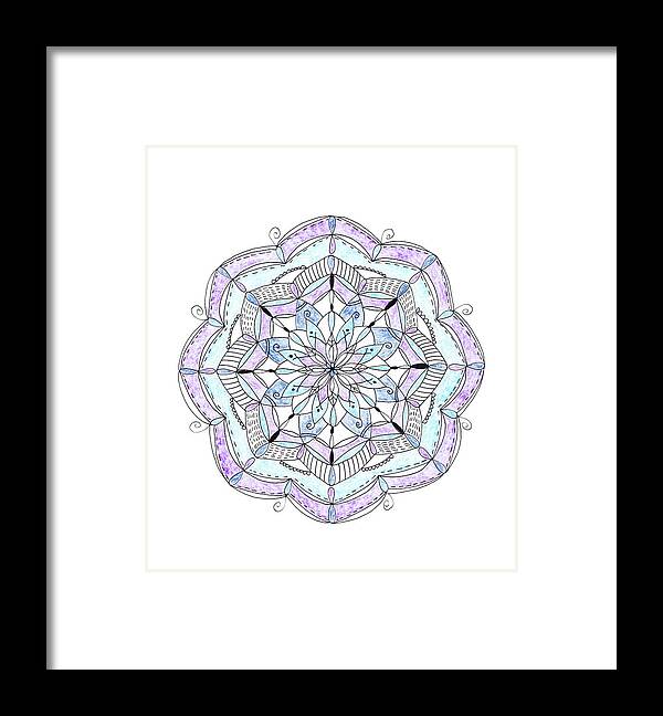 Tribal Framed Print featuring the photograph Gentle Colors Mandala Painted Pencils And Pen #1 by Cavan Images