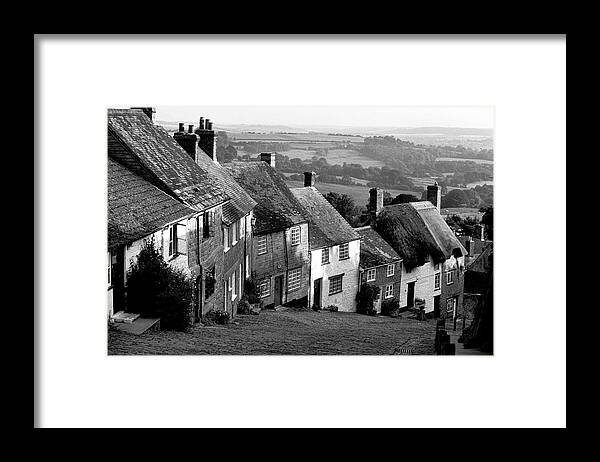 Thatched Roof Framed Print featuring the photograph Gold Hill by Jerry Griffin