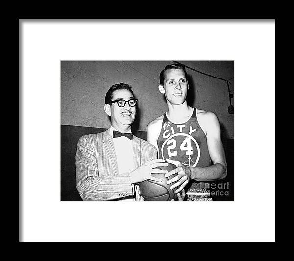 Nba Pro Basketball Framed Print featuring the photograph Golden State Warriors - Rick Barry #1 by Nba Photos