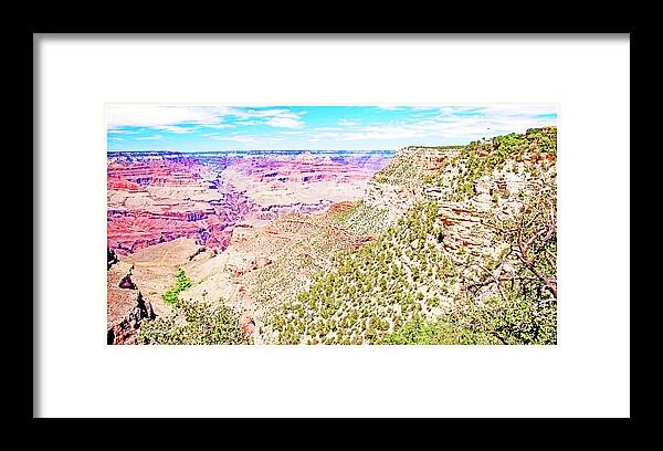 Grand Canyon Framed Print featuring the photograph Grand Canyon, Arizona #1 by A Macarthur Gurmankin