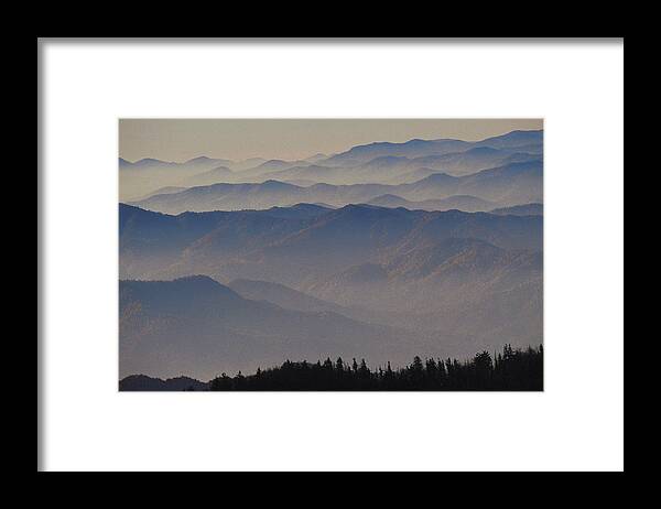 Scenics Framed Print featuring the photograph Great Smoky Mountains In North Carolina #1 by Comstock