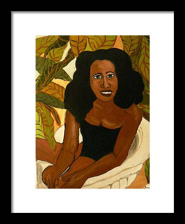 Delorys Welch Tyson Artist Framed Print featuring the painting Haitian Dreams #1 by Delorys Tyson