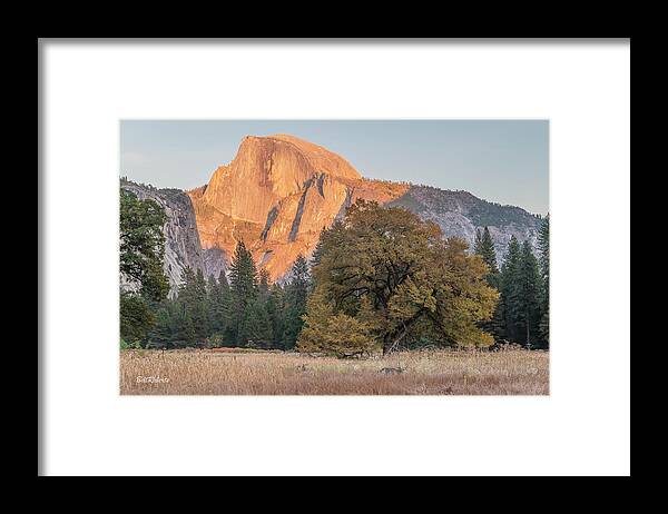 Half Dome Framed Print featuring the photograph Half Dome At Sunset #1 by Bill Roberts