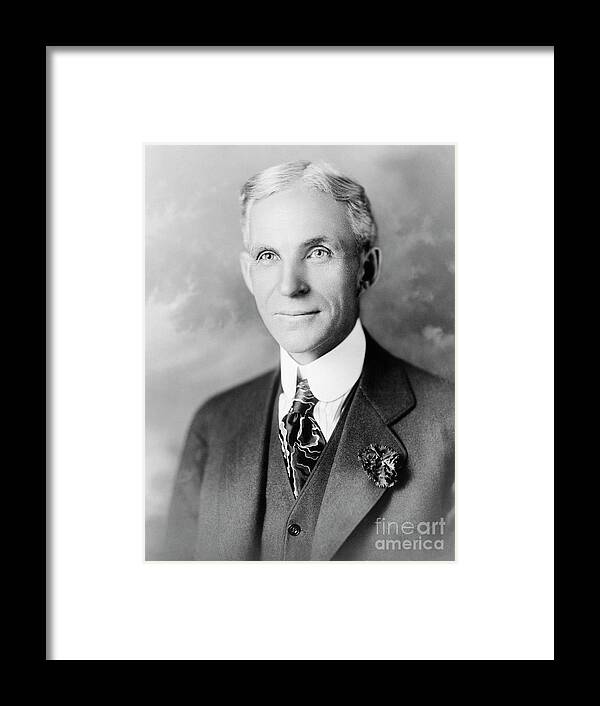 Historical Framed Print featuring the photograph Henry Ford by Library Of Congress/science Photo Library
