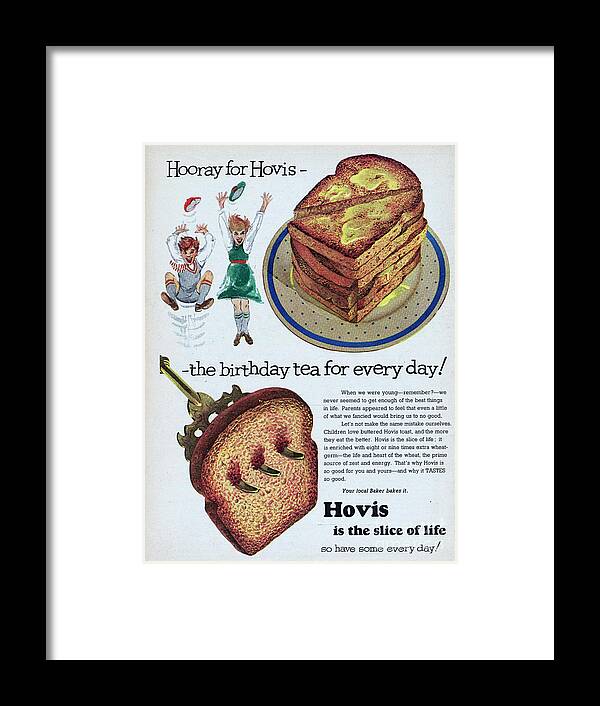 Child Framed Print featuring the photograph Hovis Bread #1 by Picture Post