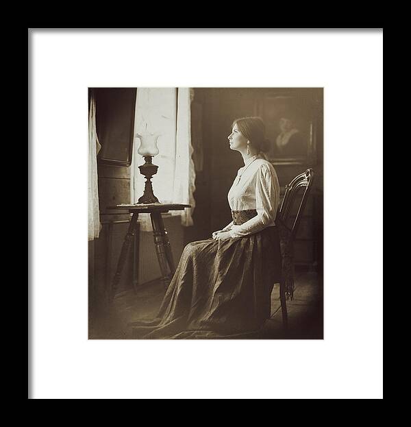 Woman Framed Print featuring the photograph In The Old Manor #1 by Magdalena Russocka