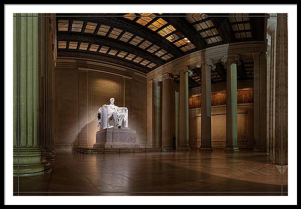  Framed Print featuring the photograph Inside The Lincoln Memorial - Custom Size #1 by Metro DC Photography